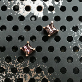 Rose Zircon Studs