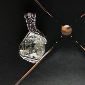 Herkimer Petroleum Quartz Pendant