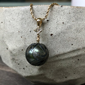 Pearl and Diamond Pendant