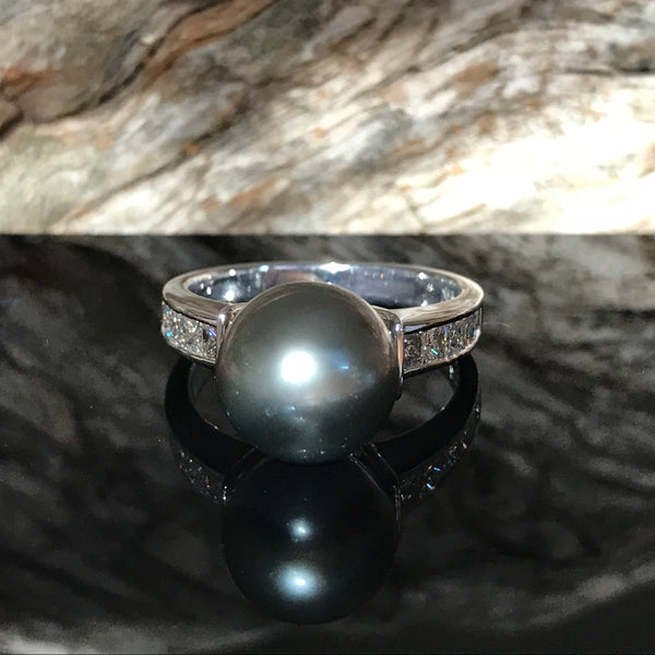 Pearl and Diamond Ring