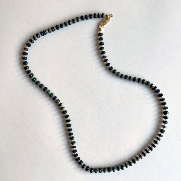 Black and White Opal Necklace