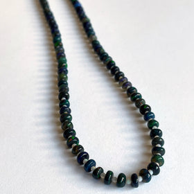 Black and White Opal Necklace