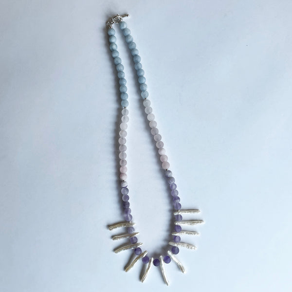 Quartz and Pearl Necklace