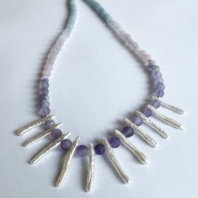 Quartz and Pearl Necklace