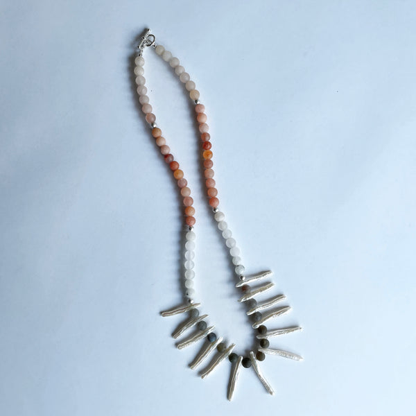 Quartz and Pearl Necklace