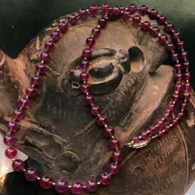 Ruby and Gold Necklace