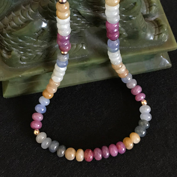 Multicolor Sapphire Necklace
