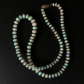 Black Diamond and Opal Necklace