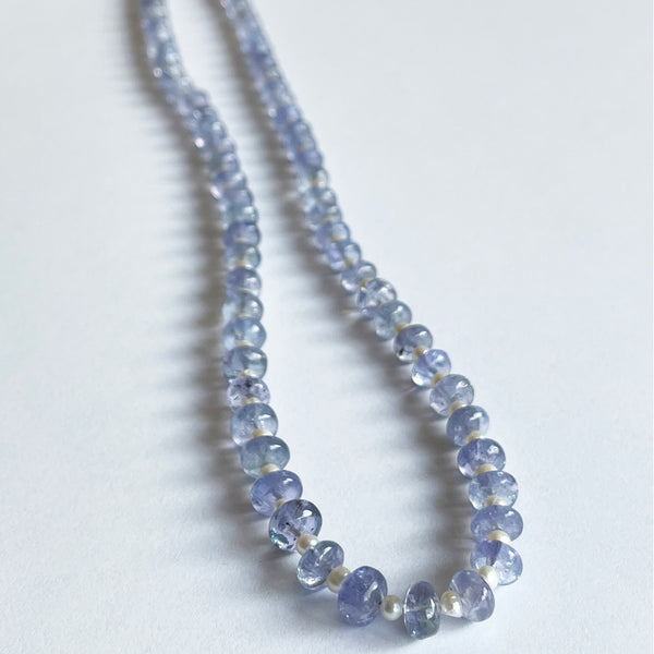 Tanzanite and Pearl Necklace
