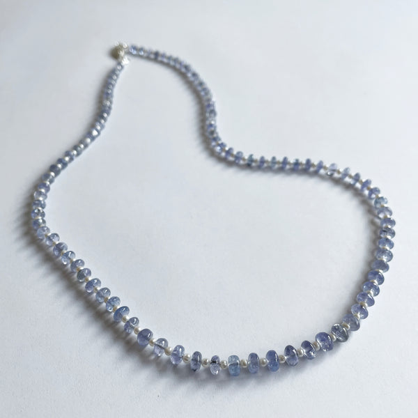 Tanzanite and Pearl Necklace