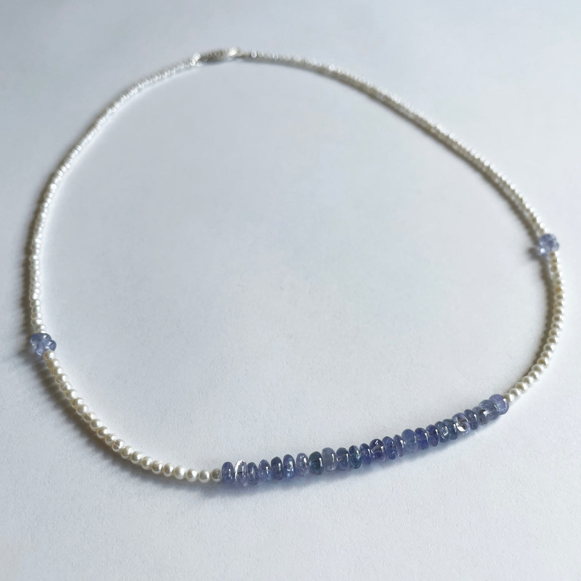 Tanzanite and Pearl Necklace