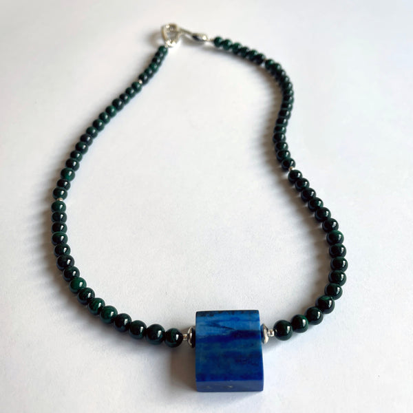 Lapis and Malachite Necklace