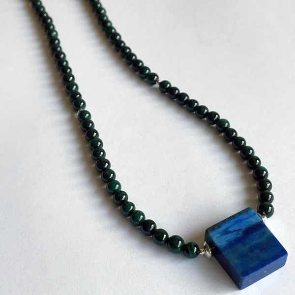 Lapis and Malachite Necklace