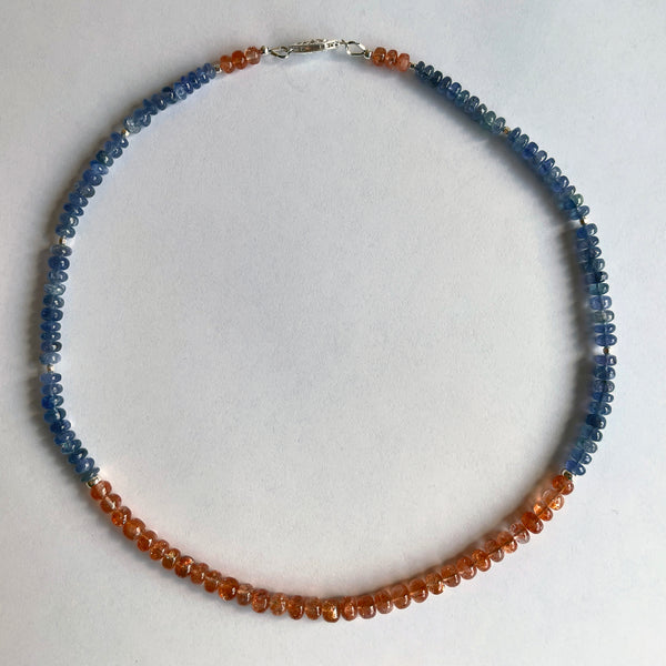 Tanzanite and Sunstone Necklace