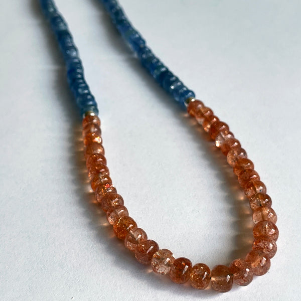 Tanzanite and Sunstone Necklace