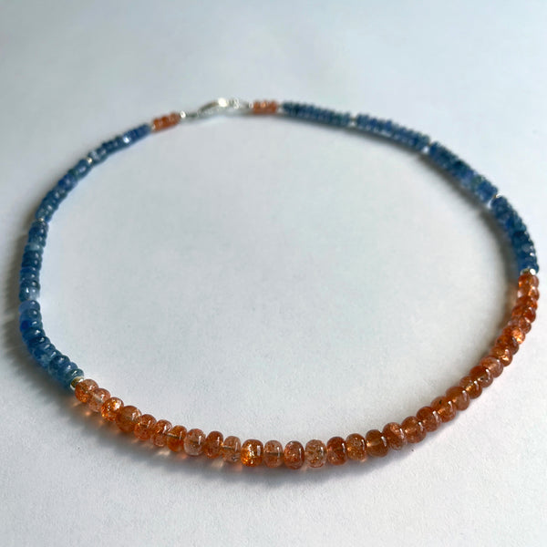 Tanzanite and Sunstone Necklace