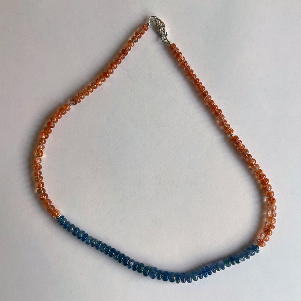 Tanzanite and Sunstone Necklace