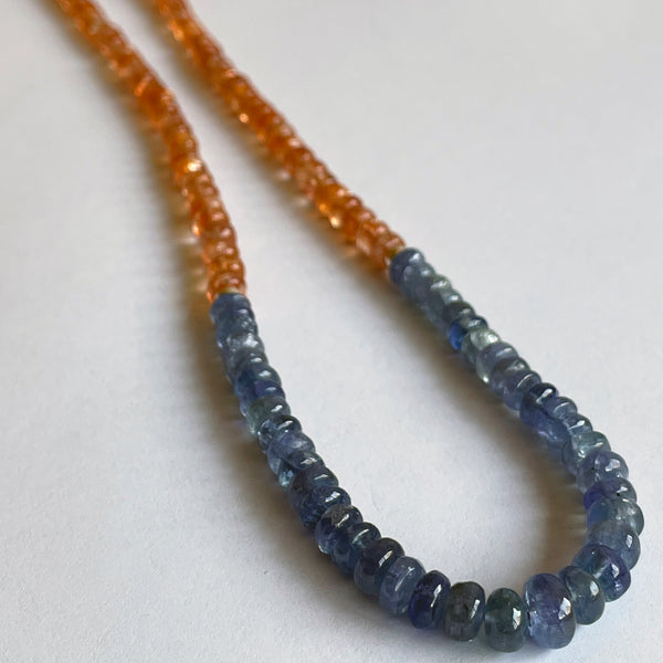 Tanzanite and Sunstone Necklace