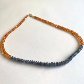 Tanzanite and Sunstone Necklace